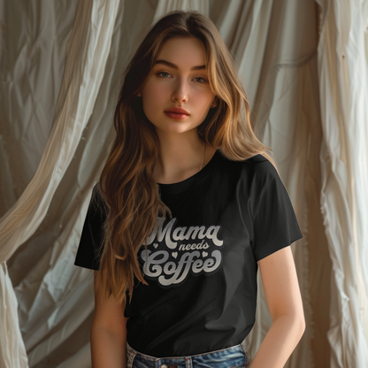 Unisex t-paita "Mama tarvitsee kahvia"