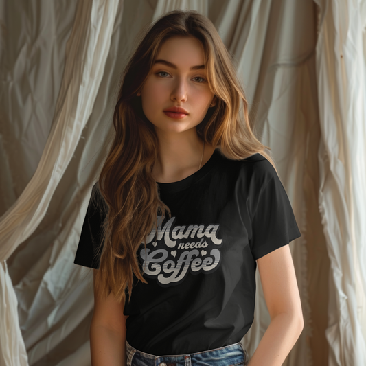 Unisex t-paita "Mama tarvitsee kahvia"